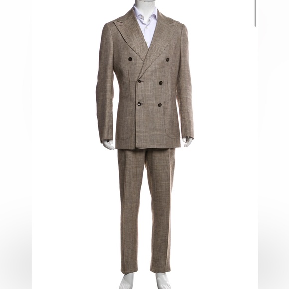 SUIT SUPPLY BROWN CHECKERED SUIT - Picture 5 of 12